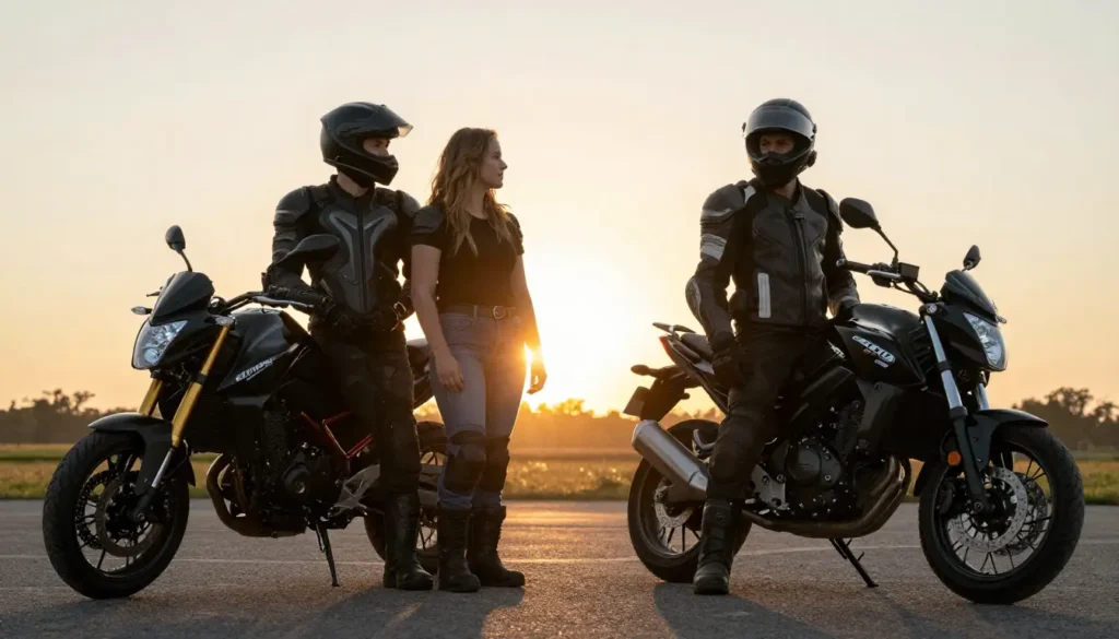 Roupa para Motociclista: Guia para Iniciantes | Como Escolher Seu Equipamento de Pilotagem 2 Roupa para motociclista completa: capacete, jaqueta, calça, luvas e botas