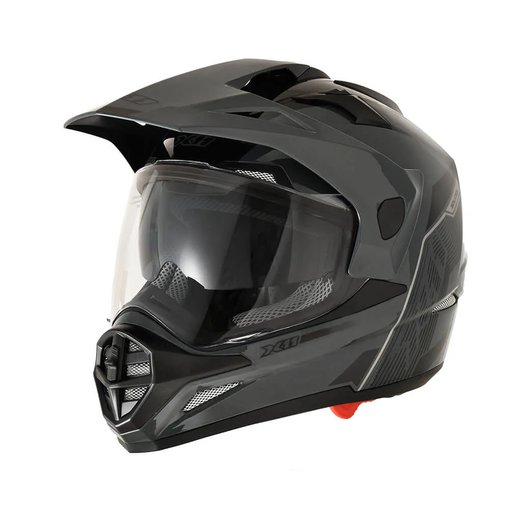 Capacete X11 Crossover Solides, exemplo de tamanho de capacete disponível de 58 a 64 cm