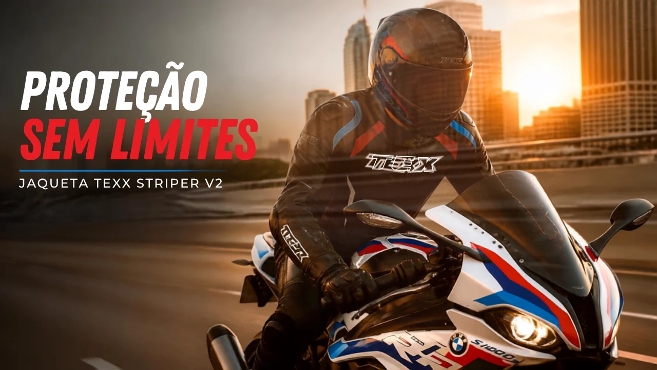 Jaqueta com Airbag para Moto: Comparativo Real vs Tradicional (2026) 5 jaqueta tradicional Texx esportiva em uso, moto sport