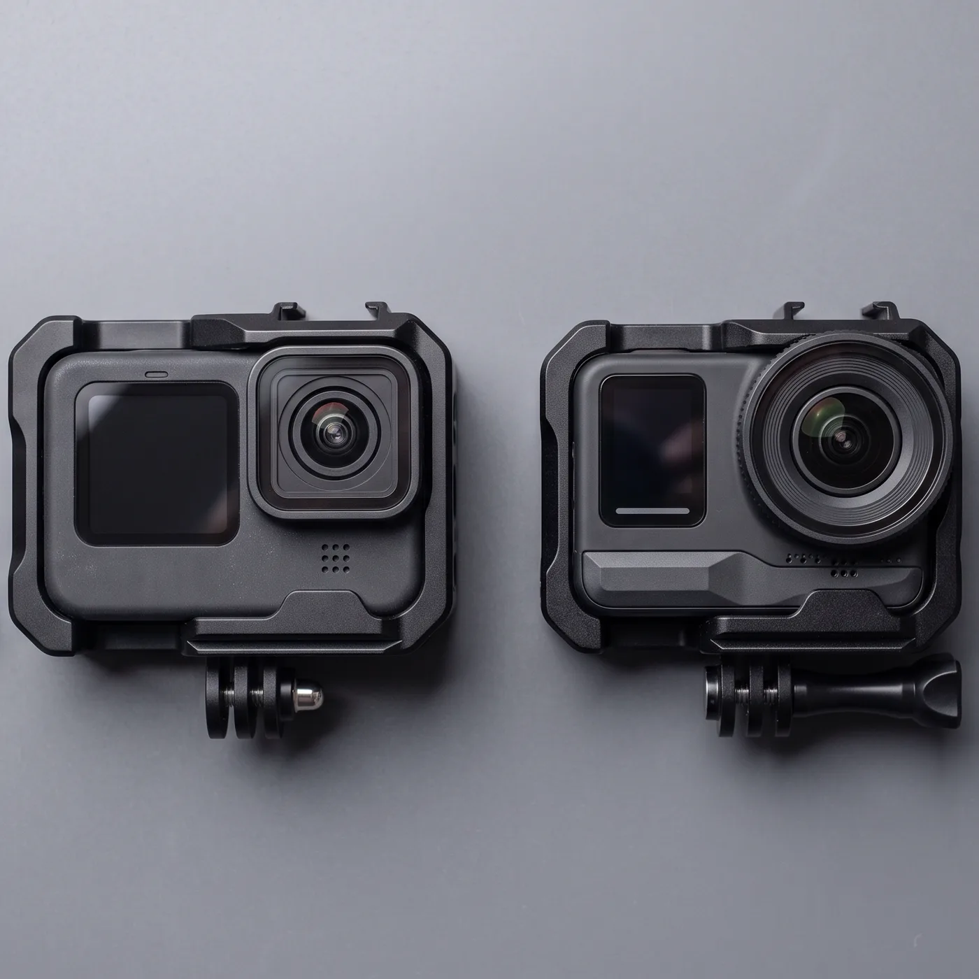 Camera acao moto dois modelos comparados